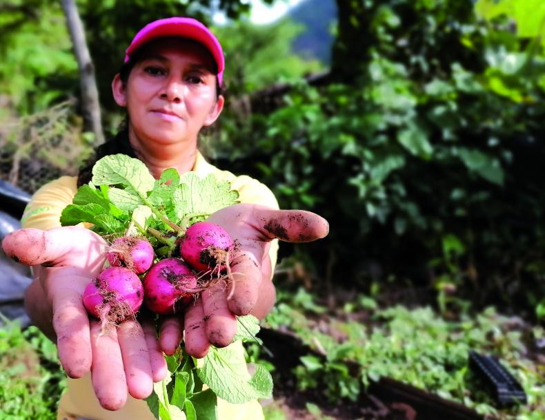 Orbelina García was part of the "Field school" project carried out by Oxfam in the Central American Dry Corridor.
